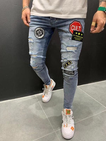 Sukestyle Badge Stretch Slim Jeans