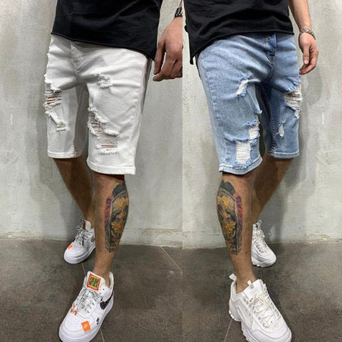 Sukestyle Fashion Ripped Denim Shorts