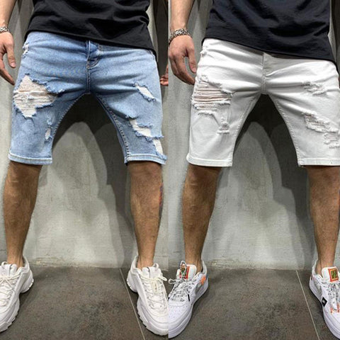 Sukestyle Fashion Ripped Denim Shorts