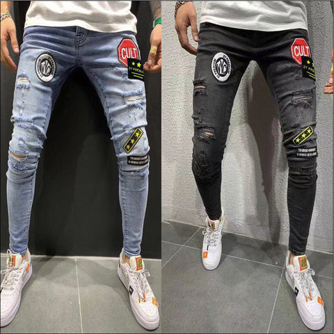 Sukestyle Badge Stretch Slim Jeans