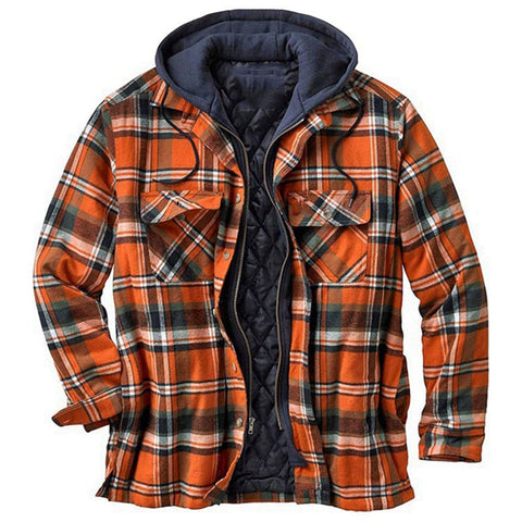 Sukestyle Classic Plaid Cotton-padded Coat