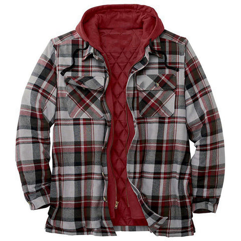 Sukestyle Classic Plaid Cotton-padded Coat