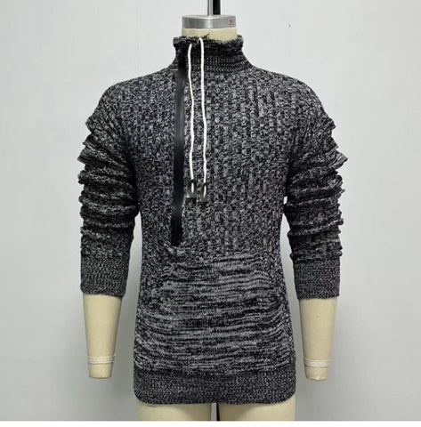 Sukestyle Stylish Long-sleeved Lapel Knitted Sweater, Loose Plus Size Sweater Jacket