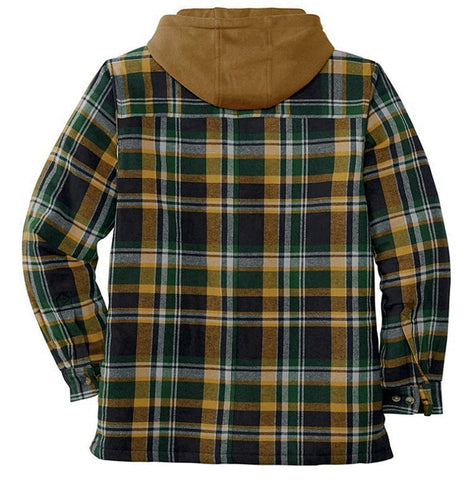 Sukestyle Classic Plaid Cotton-padded Coat