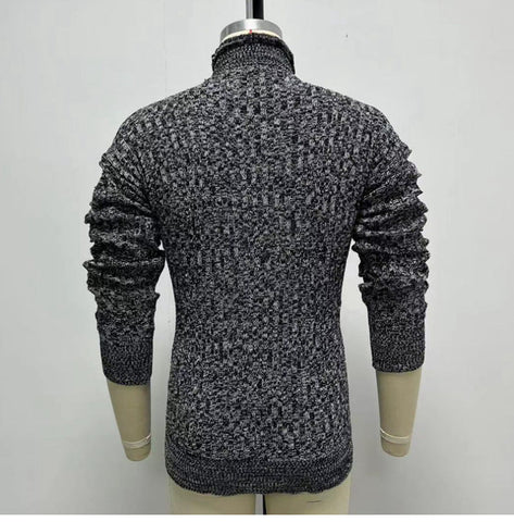 Sukestyle Stylish Long-sleeved Lapel Knitted Sweater, Loose Plus Size Sweater Jacket