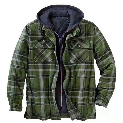 Sukestyle Classic Plaid Cotton-padded Coat