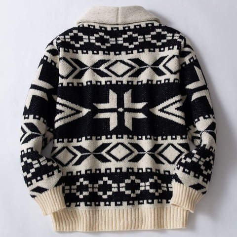 Sukestyle Retro Jacquard Knitted Sweater