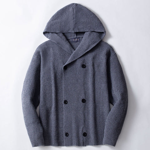 Sukestyle hickened Hooded Casual Cardigan Sweater