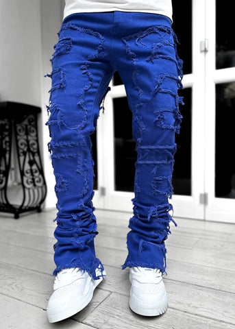 Sukestyle Fashion Stretch Denim Straight-leg Pants